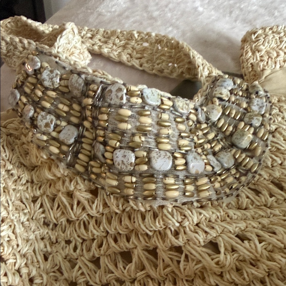 Beaded Crochet Women's Bag